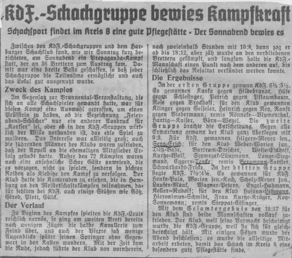 Zeitungsartikel 2 aus 1939